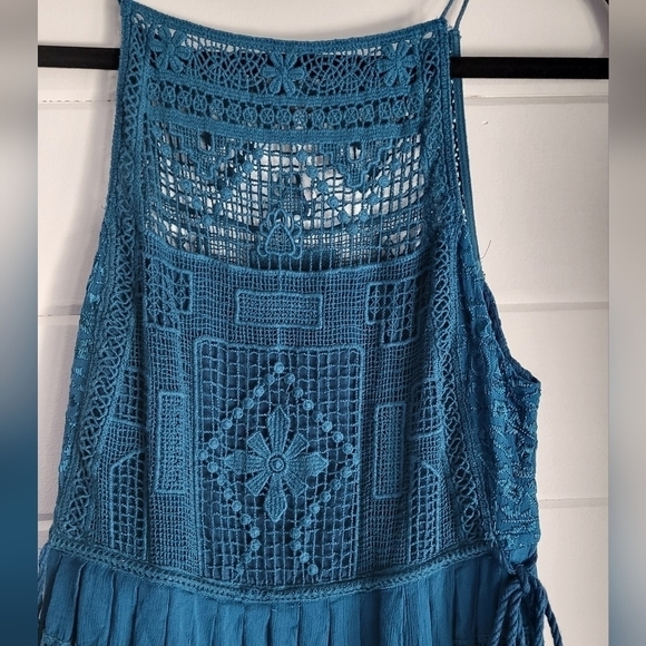 Free People Emily Lace Front Panel Swing Dress Size XS - Picture 2 of 14